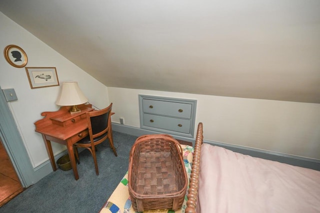 337 Copeland Hill Rd, Holden, ME 04429 - office space with dark colored carpet and lofted ceiling
