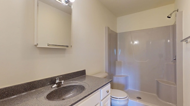 452 Flat Rd, Bethel, ME 04217 - full bathroom featuring a shower and vanity