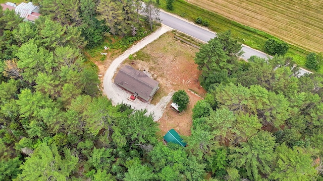 452 Flat Rd, Bethel, ME 04217 - aerial view of property's location with rural landscape
