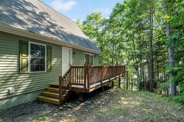 61 Dwelly Point Rd, Franklin, ME 04634 - view of wooden deck