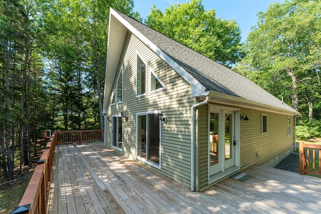 61 Dwelly Point Rd, Franklin, ME 04634 - view of wooden terrace