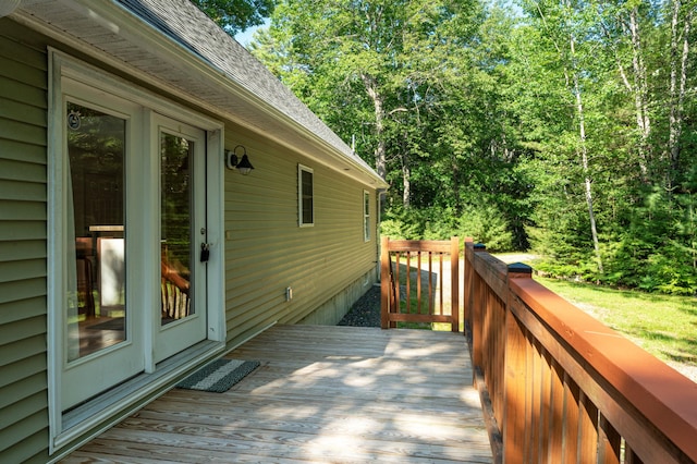 61 Dwelly Point Rd, Franklin, ME 04634 - view of wooden deck