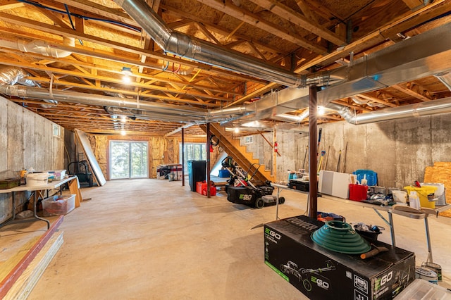 61 Dwelly Point Rd, Franklin, ME 04634 - view of unfinished basement