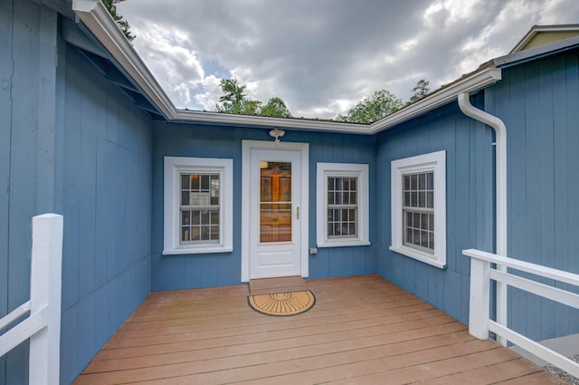 61 Shore Rd, Sebago, ME 04029 - view of wooden deck