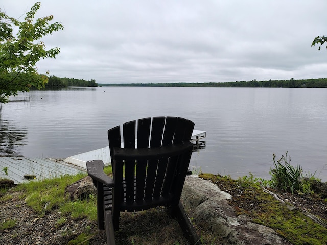 114 E Shore Rd, Benedicta Twp, ME 04733 - dock with a water view