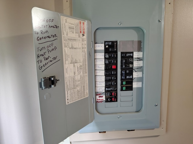 114 E Shore Rd, Benedicta Twp, ME 04733 - utility room with electric panel