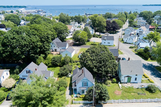 5 Purchase St, Rockland, ME 04841 - aerial perspective of suburban area featuring a nearby body of water