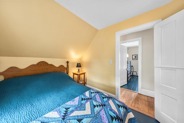 5 Purchase St, Rockland, ME 04841 - bedroom with wood finished floors and lofted ceiling