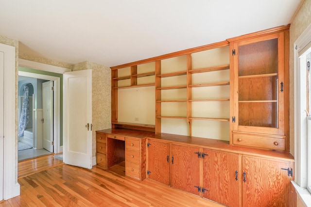69 W Meadow Rd, Rockland, ME 04841 - unfurnished office featuring light wood-type flooring and wallpapered walls