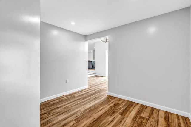 985 Main Rd, Eddington, ME 04428 - spare room with wood finished floors and recessed lighting