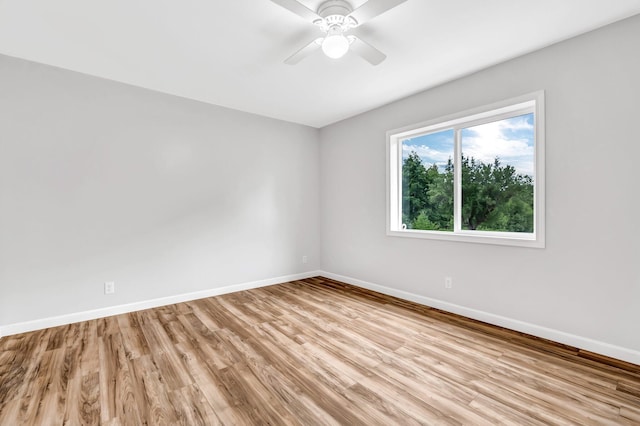 985 Main Rd, Eddington, ME 04428 - unfurnished room with light wood finished floors and a ceiling fan