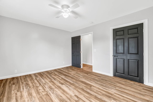 985 Main Rd, Eddington, ME 04428 - spare room with light wood-type flooring and ceiling fan