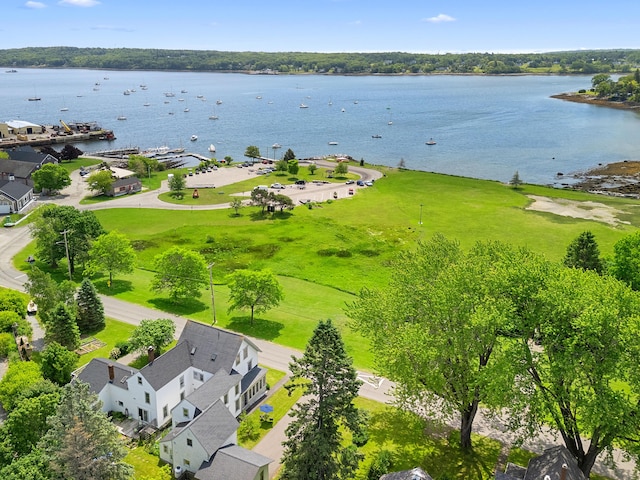 50-52 Mechanic St, Rockland, ME 04841 - drone / aerial view of a large body of water