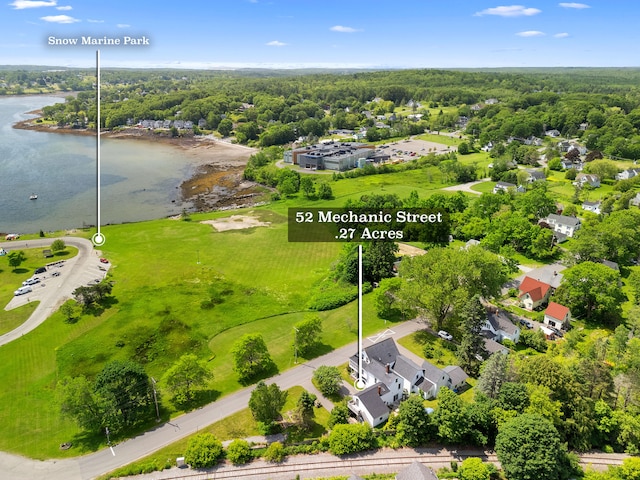 50-52 Mechanic St, Rockland, ME 04841 - drone / aerial view of a large body of water