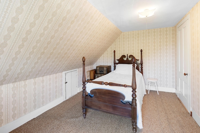 50-52 Mechanic St, Rockland, ME 04841 - carpeted bedroom with lofted ceiling