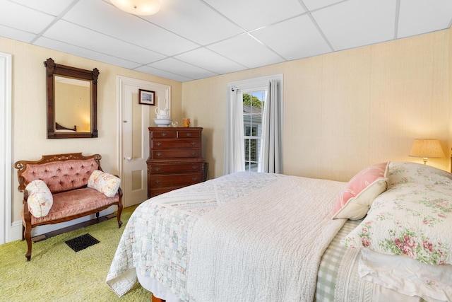 50-52 Mechanic St, Rockland, ME 04841 - bedroom featuring a paneled ceiling and carpet floors