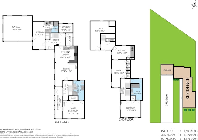 50-52 Mechanic St, Rockland, ME 04841 - view of property floor plan