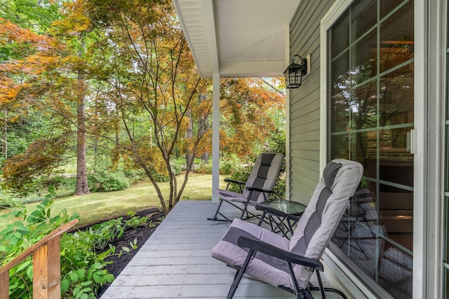 2 Falling Pines Ln, Readfield, ME 04355 - wooden terrace with a yard