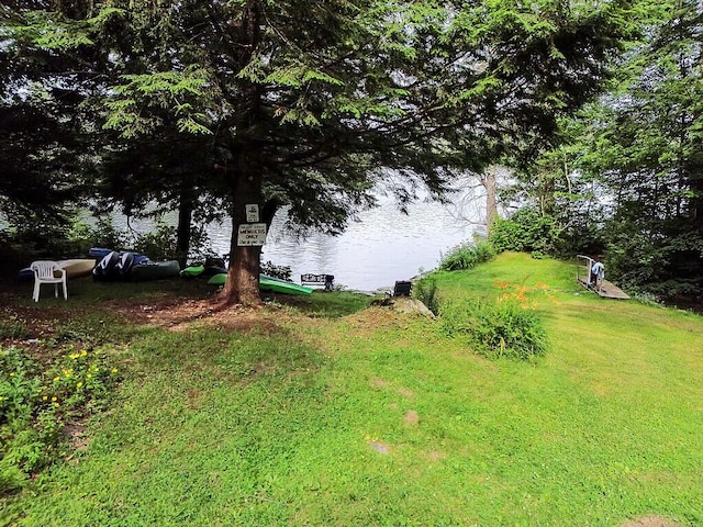 2 Falling Pines Ln, Readfield, ME 04355 - view of yard with a water view