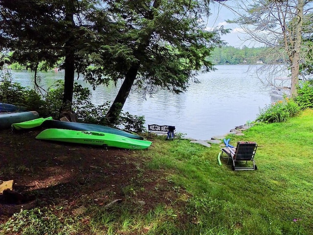 2 Falling Pines Ln, Readfield, ME 04355 - view of green lawn featuring a water view