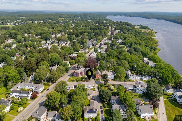 26 Grove St, Bath, ME 04530 - aerial view of residential area featuring a nearby body of water