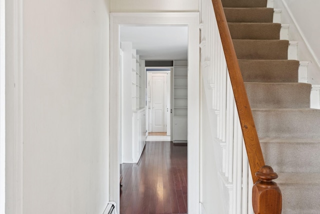 26 Grove St, Bath, ME 04530 - stairway with hardwood / wood-style floors