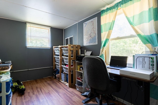 2198 Eight Rod Rd, Sidney, ME 04330 - office space featuring wood finished floors