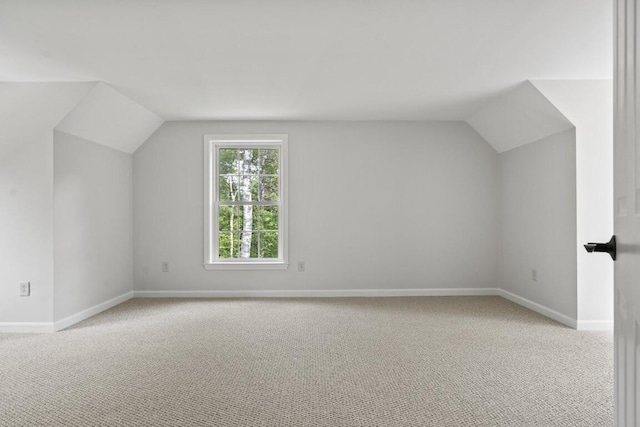 35 Rice Rd, Boothbay, ME 04544 - additional living space with lofted ceiling and carpet floors