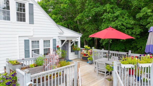 278 S Main St, Auburn, ME 04210 - wooden terrace featuring outdoor dining area