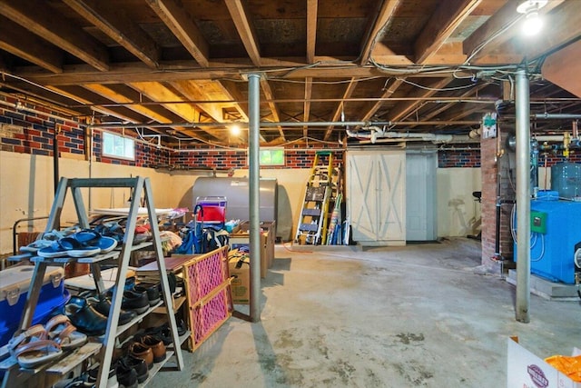 278 S Main St, Auburn, ME 04210 - basement with heating fuel and a heating unit