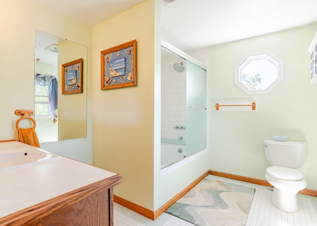 103 Hardscrabble Rd, Hollis, ME 04042 - full bathroom featuring vanity and shower / bath combination with glass door