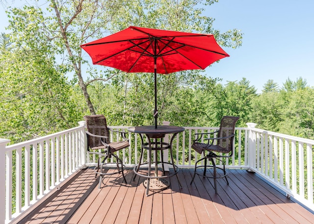 103 Hardscrabble Rd, Hollis, ME 04042 - view of deck