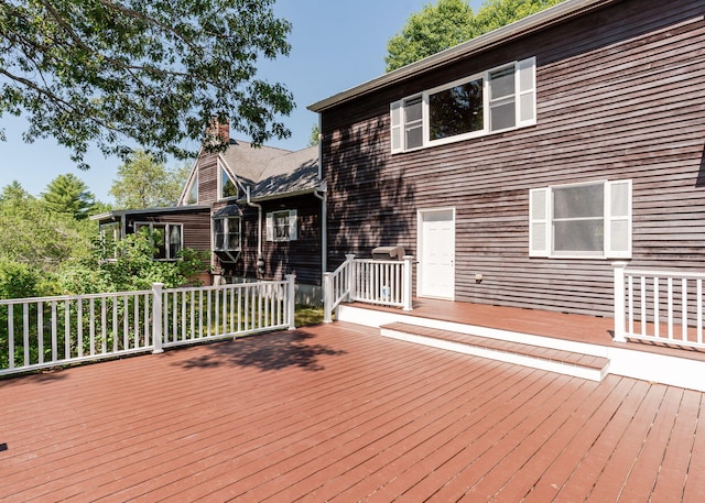 103 Hardscrabble Rd, Hollis, ME 04042 - view of wooden terrace