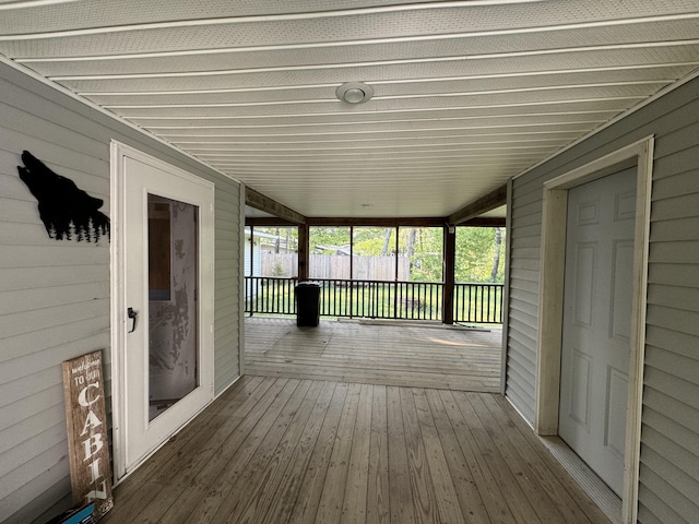 157 Cyr Rd, Cross Lake Twp, ME 04779 - view of wooden deck