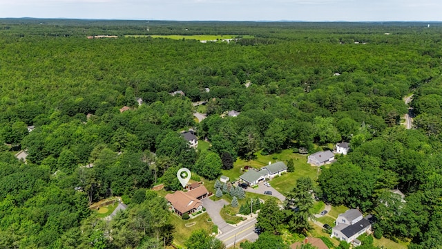 250 Mere Point Rd, Brunswick, ME 04011 - drone / aerial view of a heavily wooded area