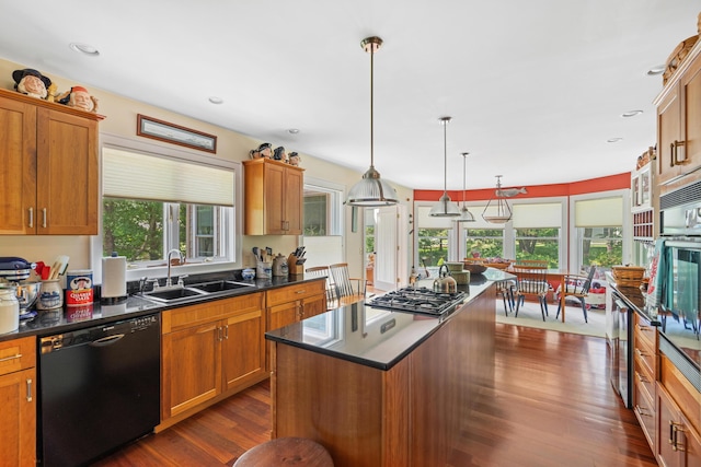 250 Mere Point Rd, Brunswick, ME 04011 - kitchen featuring stainless steel appliances, dark countertops, healthy amount of natural light, and recessed lighting