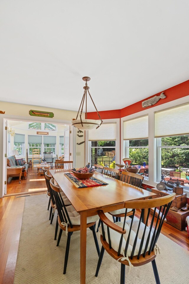 250 Mere Point Rd, Brunswick, ME 04011 - dining area featuring wood finished floors and healthy amount of natural light