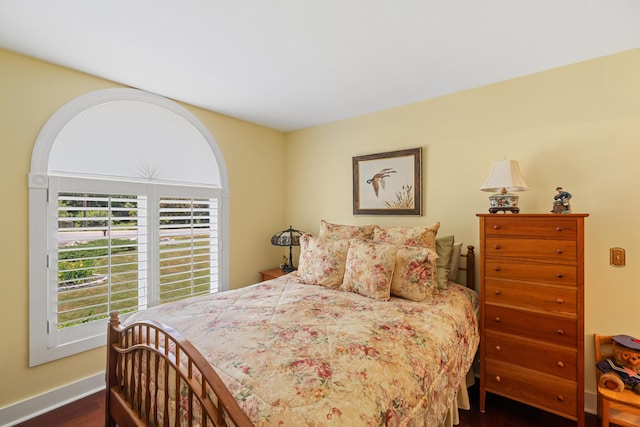 250 Mere Point Rd, Brunswick, ME 04011 - bedroom featuring dark wood-style flooring and baseboards