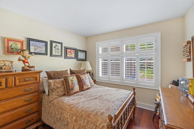 250 Mere Point Rd, Brunswick, ME 04011 - bedroom with dark wood-style floors and baseboards