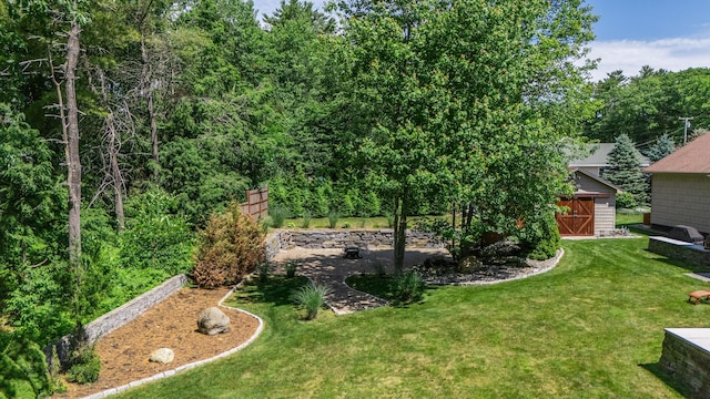250 Mere Point Rd, Brunswick, ME 04011 - view of grassy yard with a storage shed