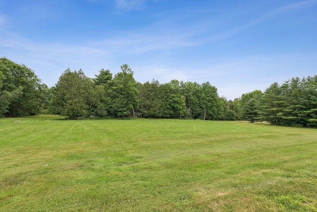 3729 Union St, Levant, ME 04456 - view of grassy yard with a view of trees