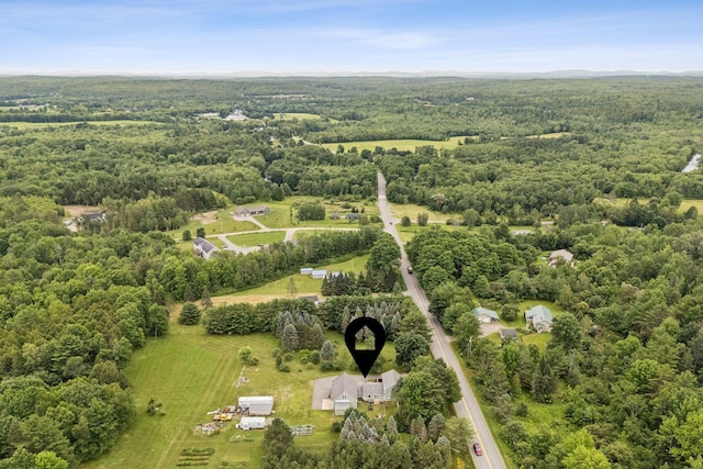 3729 Union St, Levant, ME 04456 - aerial overview of property's location featuring a forest and rural landscape