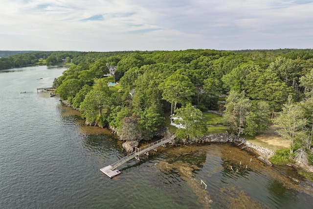 28 Will Alley Rd, South Bristol, ME 04568 - aerial view of property and surrounding area with a forest and a nearby body of water