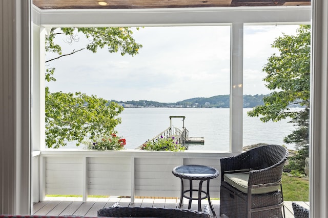 28 Will Alley Rd, South Bristol, ME 04568 - wooden deck with a water view
