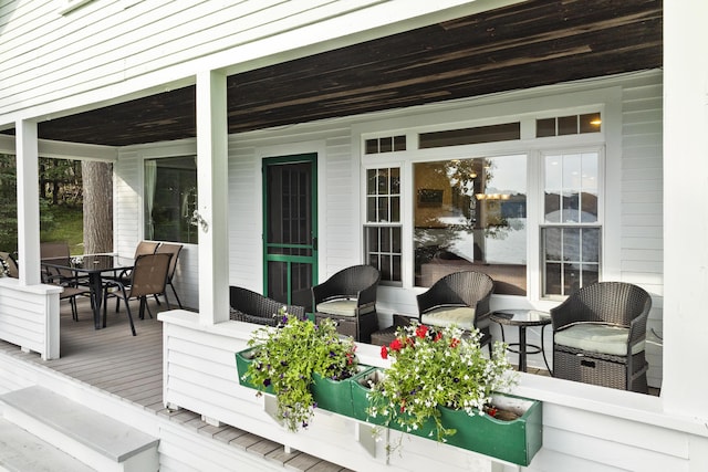 28 Will Alley Rd, South Bristol, ME 04568 - wooden deck with outdoor dining space