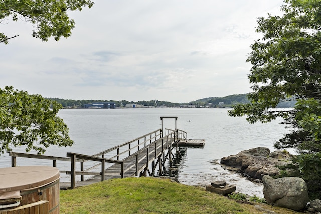 28 Will Alley Rd, South Bristol, ME 04568 - dock area featuring a water view