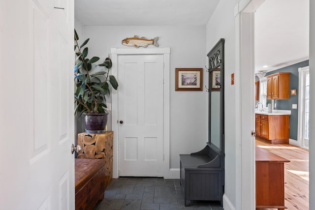 253 Quaker Meeting House Rd, Durham, ME 04222 - foyer entrance featuring baseboards