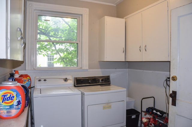 40 Chapel St, Augusta, ME 04330 - laundry area with cabinet space and separate washer and dryer