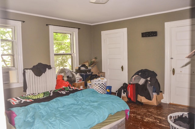 40 Chapel St, Augusta, ME 04330 - bedroom featuring wood finished floors and crown molding