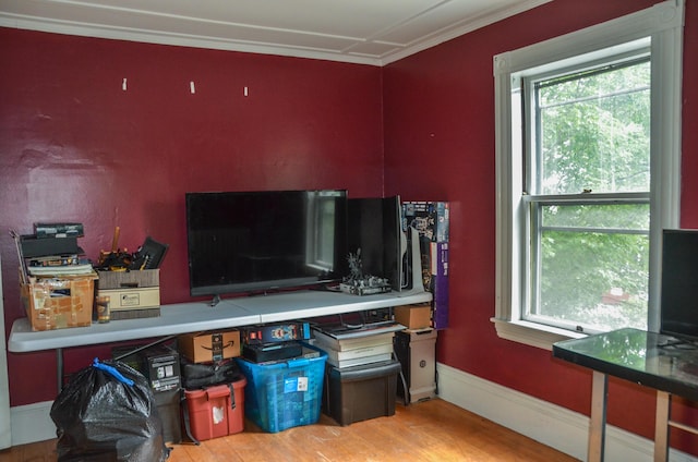 40 Chapel St, Augusta, ME 04330 - living area with wood finished floors and ornamental molding